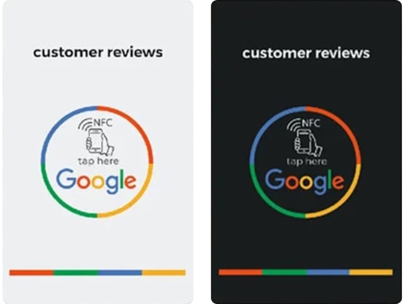 NFC Google Review Card | NFC Smart Business Card Singapore (SG) | NFC Namecard Singapore (SG)